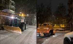Снегопочистващата техника във В. Търново няма да спира през цялата нощ